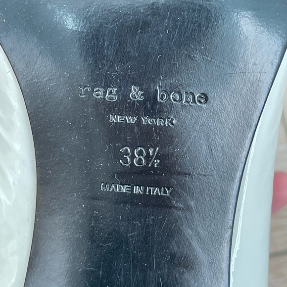 Rag and bone white patent leather booties - Picture 7 of 8